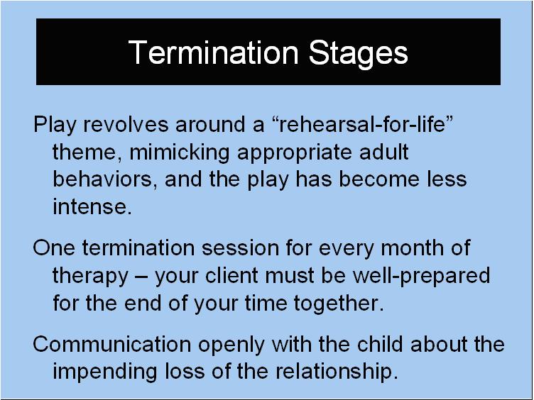 Termination Stages Play Therapy CEUs
